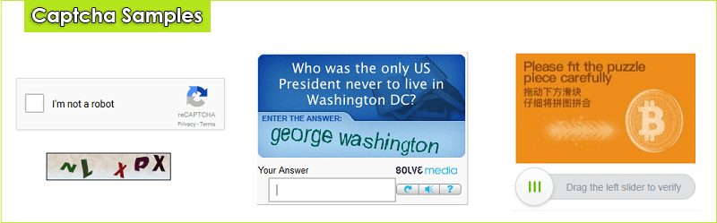 online captcha samples